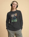 Samurai Play Table Tennis Ping Pong Ukiyo-e Unisex Long Sleeve Tee - Samurai Original