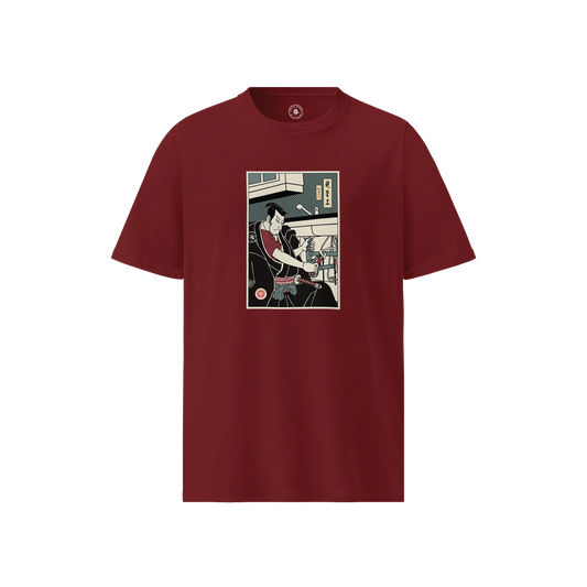 Samurai Plumber Ukiyo-e Unisex organic t-shirt