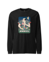 Samurai Poker Ukiyo-e Unisex Long Sleeve Tee Black - Samurai Original