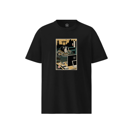 Samurai Programmer Computer Science Ukiyo-e Unisex organic t-shirt No.2