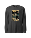 Samurai Programmer 2 Computer Science Ukiyo-e Unisex Long Sleeve Tee Dark Grey Heather - Samurai Original