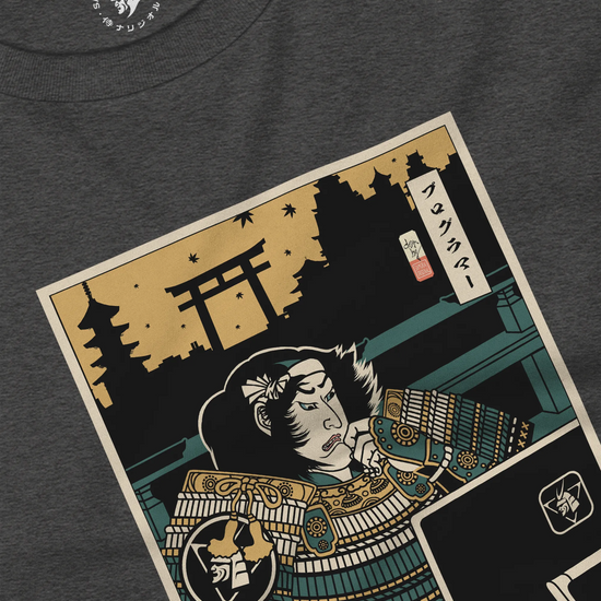 Samurai Programmer 2 Computer Science Ukiyo-e Unisex Long Sleeve Tee - Samurai Original