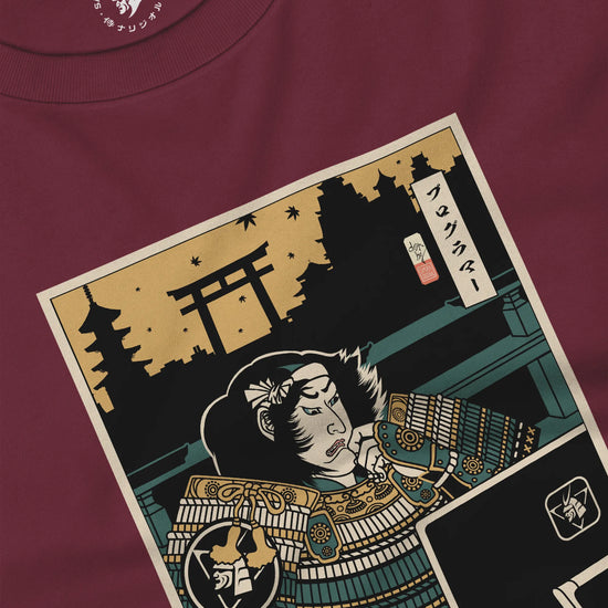 Samurai Programmer 2 Computer Science Ukiyo-e Unisex Long Sleeve Tee - Samurai Original