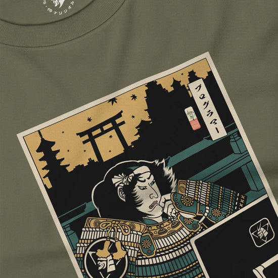 Samurai Programmer 2 Computer Science Ukiyo-e Unisex Long Sleeve Tee - Samurai Original
