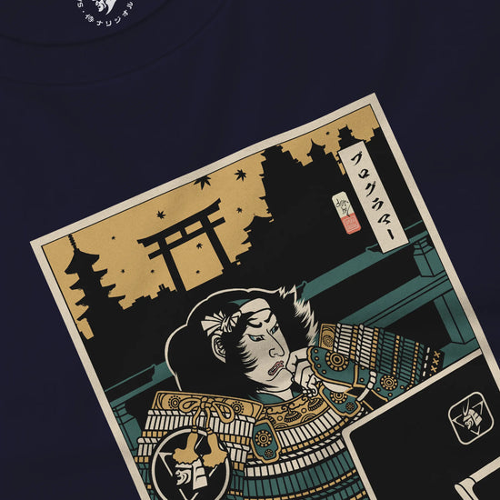 Samurai Programmer 2 Computer Science Ukiyo-e Unisex Long Sleeve Tee - Samurai Original