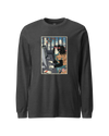 Samurai Programmer 3 Computer Science Ukiyo-e Unisex Long Sleeve Tee Dark Grey Heather - Samurai Original