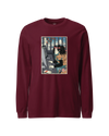 Samurai Programmer 3 Computer Science Ukiyo-e Unisex Long Sleeve Tee Maroon - Samurai Original