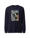 Samurai Programmer 3 Computer Science Ukiyo-e Unisex Long Sleeve Tee Navy - Samurai Original
