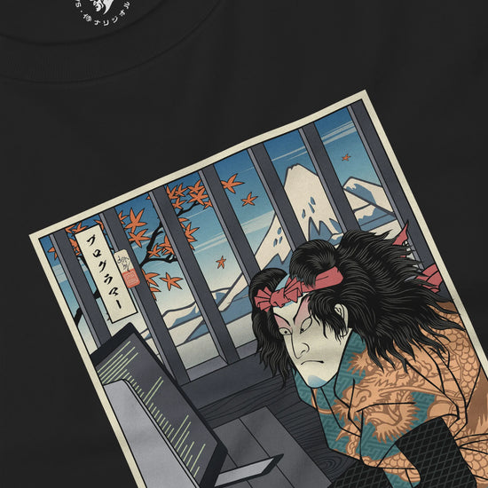 Samurai Programmer 3 Computer Science Ukiyo-e Unisex Long Sleeve Tee - Samurai Original