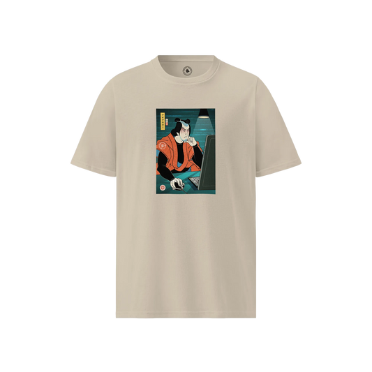 Samurai Programmer Code Developer Ukiyo-e Unisex organic t-shirt