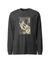 Samurai Programmer Computer Science Ukiyo-e Unisex Long Sleeve Tee Dark Grey Heather - Samurai Original