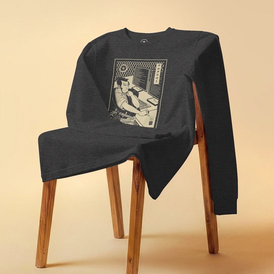 Samurai Programmer Computer Science Ukiyo-e Unisex Long Sleeve Tee - Samurai Original