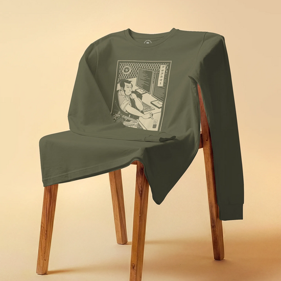 Samurai Programmer Computer Science Ukiyo-e Unisex Long Sleeve Tee - Samurai Original