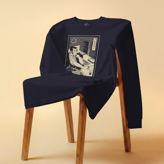 Samurai Programmer Computer Science Ukiyo-e Unisex Long Sleeve Tee - Samurai Original