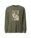 Samurai Programmer Computer Science Ukiyo-e Unisex Long Sleeve Tee Military Green - Samurai Original