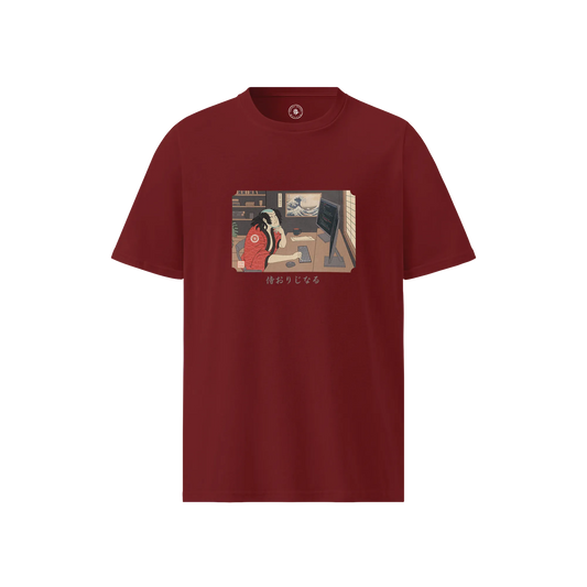Samurai Programmer Japanese Ukiyo-e Unisex organic t-shirt No.7