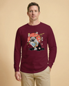 Samurai Pug Dog Ukiyo-e Unisex Long Sleeve Tee