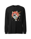 Samurai Pug Dog Ukiyo-e Unisex Long Sleeve Tee