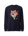 Samurai Pug Dog Ukiyo-e Unisex Long Sleeve Tee