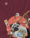 Samurai Pug Dog Ukiyo-e Unisex Long Sleeve Tee
