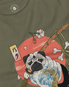 Samurai Pug Dog Ukiyo-e Unisex Long Sleeve Tee