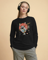 Samurai Pug Dog Ukiyo-e Unisex Long Sleeve Tee