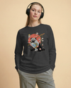 Samurai Pug Dog Ukiyo-e Unisex Long Sleeve Tee