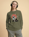 Samurai Pug Dog Ukiyo-e Unisex Long Sleeve Tee