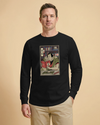 Samurai Reading Books Library Ukiyo-e Unisex Long Sleeve Tee - Samurai Original