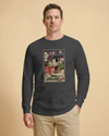 Samurai Reading Books Library Ukiyo-e Unisex Long Sleeve Tee - Samurai Original