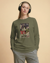 Samurai Reading Books Library Ukiyo-e Unisex Long Sleeve Tee - Samurai Original