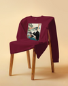 Samurai Reading Books Ukiyo-e Unisex Long Sleeve Tee No.2 - Samurai Original