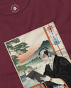 Samurai Reading Books Ukiyo-e Unisex Long Sleeve Tee No.2 - Samurai Original
