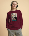 Samurai Reading Books Ukiyo-e Unisex Long Sleeve Tee No.2 - Samurai Original