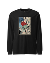 Samurai Rock Climbing Extreme Sport Ukiyo-e Unisex Long Sleeve Tee Black - Samurai Original