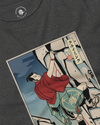 Samurai Rock Climbing Extreme Sport Ukiyo-e Unisex Long Sleeve Tee - Samurai Original