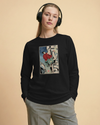 Samurai Rock Climbing Extreme Sport Ukiyo-e Unisex Long Sleeve Tee - Samurai Original