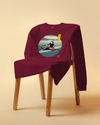 Samurai Rowing Japanese Ukiyo-e Unisex Long Sleeve Tee - Samurai Original