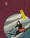 Samurai Rowing Japanese Ukiyo-e Unisex Long Sleeve Tee - Samurai Original