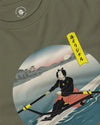 Samurai Rowing Japanese Ukiyo-e Unisex Long Sleeve Tee - Samurai Original