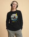 Samurai Rowing Japanese Ukiyo-e Unisex Long Sleeve Tee - Samurai Original