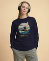 Samurai Rowing Japanese Ukiyo-e Unisex Long Sleeve Tee - Samurai Original