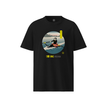 Samurai Rowing Japanese Ukiyo-e Unisex Organic T-shirt