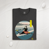 Samurai Rowing Japanese Ukiyo-e Unisex Organic T-shirt