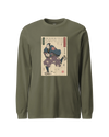 Samurai Rugby Sport Ukiyo-e  Unisex Long Sleeve Tee