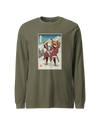 Samurai Santa Claus Merry Christmas Ukiyo-e Funny Unisex Long Sleeve Tee