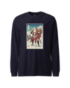 Samurai Santa Claus Merry Christmas Ukiyo-e Funny Unisex Long Sleeve Tee