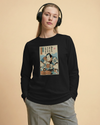 Samurai Save Water Drink Beer Ukiyo-e Funny Saying Unisex Long Sleeve Tee - Samurai Original