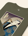 Samurai Saxophone Music Ukiyo-e Unisex Long Sleeve Tee