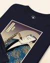 Samurai Saxophone Music Ukiyo-e Unisex Long Sleeve Tee